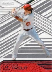2021 Panini Chronicles Clear Vision Mike Trout #1 card