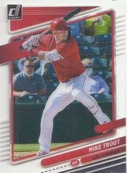 2021 Panini Chronicles Clearly Donruss Mike Trout #3 card