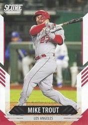 2021 Panini Chronicles Score Mike Trout #9 card