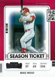 2021 Panini Contenders Base Set Mike Trout #56 card