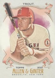 2021 Topps Allen & Ginter Base Set Mike Trout #32 card