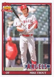 2021 Topps Archives Base Set Mike Trout #200 card