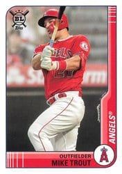 2021 Topps Big League Base Set Mike Trout #1 card
