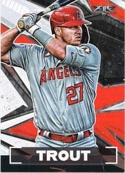 2021 Topps Fire Base Set Mike Trout #1 card
