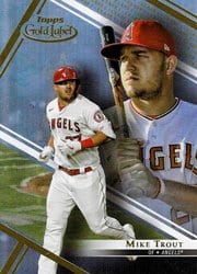 2021 Topps Gold Label Base Set Mike Trout #52 card