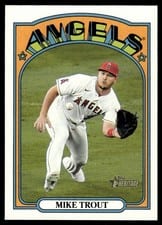 2021 Topps Heritage Mike Trout Action #169 card