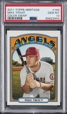 2021 Topps Heritage Mike Trout Color Swap #169 card