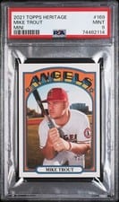 2021 Topps Heritage Mike Trout Mini #169 card