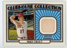 2021 Topps Heritage Clubhouse Collection Relics Mike Trout #CCR-MT card