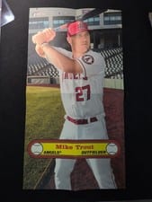 2021 Topps Heritage Oversized 1972 Topps Posters Mike Trout #BPB-MT card