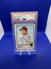 2021 Topps Heritage Real One Autographs Mike Trout #ROA-MT card