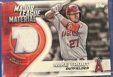 2021 Topps Major League Material Series 2 Mike Trout #MLM-MT