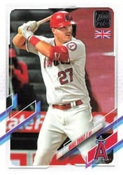 2021 Topps UK Edition Base Set Mike Trout #27 card