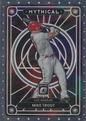 2022 Donruss Optic Mythical Mike Trout #MTH-6 card