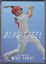 2022 Panini Capstone Blue Steel Mike Trout #BS-3 card