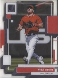 2022 Panini Chronicles Clearly Donruss Mike Trout #28 card