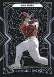 2022 Panini Chronicles Obsidian Mike Trout #29 card