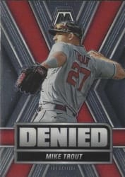 2022 Panini Mosaic Denied Mike Trout #D-4 card