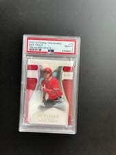 2022 Panini National Treasures Treasured Stats Mike Trout #TS-23 card
