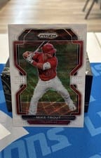 2022 Panini Prizm Mike Trout Shimmer Prizm #138 card