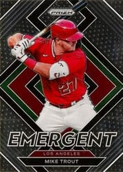 2022 Panini Prizm Emergent Mike Trout #E-2 card