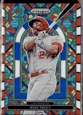 2022 Panini Prizm Stained Glass Mike Trout #SG-5 card