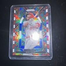 2022 Panini Prizm Stained Glass Mike Trout #SG-5 card