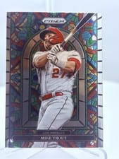 2022 Panini Prizm Stained Glass Mike Trout #SG-5 card