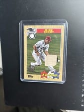 2022 Topps 1987 Topps Baseball All-Star Relics Mike Trout #87ASR-MT card