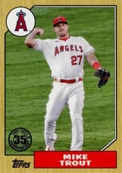 2022 Topps 1987 Topps Baseball (Series 2) Mike Trout #87TB-36 card