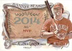 2022 Topps Allen & Ginter Banner Season Mike Trout #BS-21 card