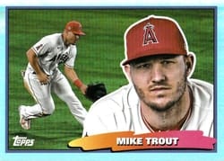 2022 Topps Archives 1988 Topps Big Foil Mike Trout #88BF-19 card