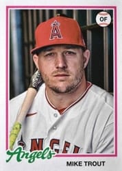 2022 Topps Archives Base Set Mike Trout #150b card
