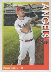 2022 Topps Archives Snapshots Base Set Mike Trout #1 card
