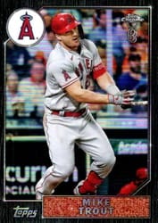 2022 Topps Chrome Ben Baller Edition 1987 Topps Baseball Mike Trout #87BC-1 card