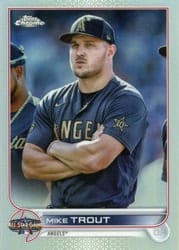 2022 Topps Chrome Update 2022 All-Star Game Mike Trout #ASGC-1 card