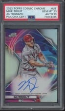 2022 Topps Cosmic Chrome Autographs Mike Trout #CCA-MT card