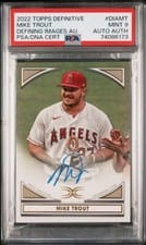 2022 Topps Definitive Collection Images Autographs Mike Trout #DIA-MT