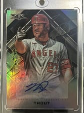 2022 Topps Fire Autographs Mike Trout #FA-MT card