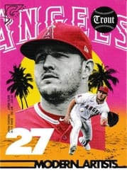 2022 Topps Gallery Modern Artists Mike Trout #MA-5 card