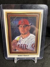 2022 Topps Gallery Portrait Gallery Autographs Mike Trout #PG-2 card