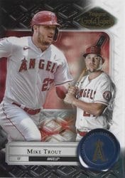 2022 Topps Gold Label Base Set Mike Trout #43 card