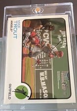 2022 Topps Heritage Mike Trout Image Variation #100 card