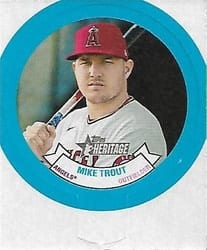 2022 Topps Heritage 1973 Candy Lids Mike Trout #1 card