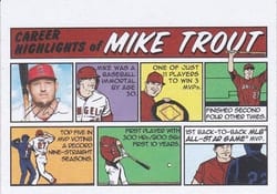 2022 Topps Heritage 1973 Topps Comics Mike Trout #73TC-1 card