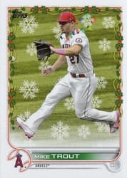 2022 Topps Holiday Base Set Mike Trout #HW50c card