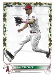2022 Topps Holiday Base Set Mike Trout #HW50d card