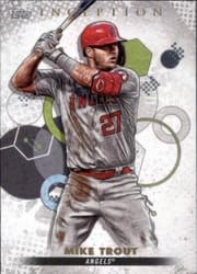 2022 Topps Inception Base Set Mike Trout #1 card