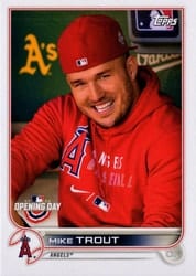 2022 Topps Opening Day Base Set Mike Trout #27b card