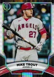 2022 Topps Tribute Base Set Mike Trout #21 card